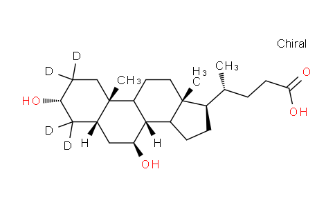 CAS No. 347841-46-7, (4R)-4-[(3R,5S,7S,8R,10S,13R,17R)-2,2,4,4-tetradeuterio-3,7-dihydroxy-10,13-dimethyl-3,5,6,7,8,9,11,12,14,15,16,17-dodecahydro-1H-cyclopenta[a]phenanthren-17-yl]pentanoic acid