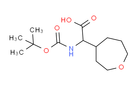 CAS No. 1822514-17-9, 2-{[(tert-butoxy)carbonyl]amino}-2-(oxepan-4-yl)acetic acid