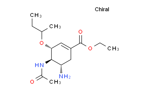 CAS No. 1052063-37-2, ethyl (3R,4R,5S)-4-acetamido-5-amino-3-butan-2-yloxycyclohexene-1-carboxylate