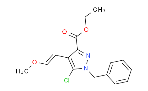 CAS No. 2095516-88-2, Ethyl 1-Benzyl-5-Chloro-4-(2-Methoxyvinyl)Pyrazole-3-Carboxylate