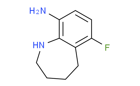 CAS No. 1393179-61-7, 6-fluoro-2,3,4,5-tetrahydro-1H-1-benzazepin-9-amine