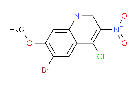CAS No. 2020090-85-9, 6-bromo-4-chloro-7-methoxy-3-nitroquinoline