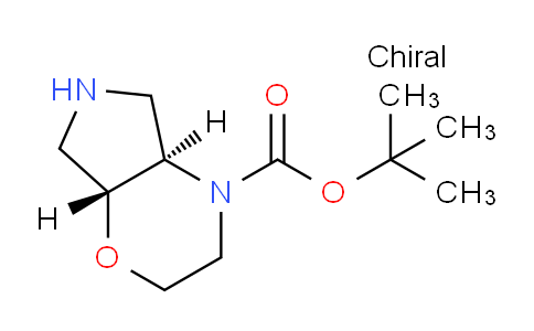 CAS No. 1932337-68-2, tert-butyl (4aR,7aR)-3,4a,5,6,7,7a-hexahydro-2H-pyrrolo[3,4-b][1,4]oxazine-4-carboxylate