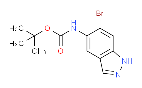 CAS No. 1799835-16-7, tert-butyl N-(6-bromo-1H-indazol-5-yl)carbamate