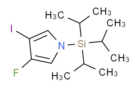 CAS No. 2137854-14-7, (3-fluoro-4-iodopyrrol-1-yl)-tri(propan-2-yl)silane