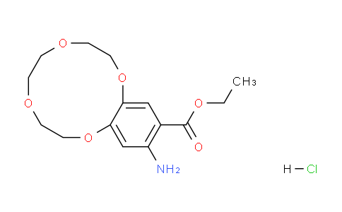 CAS No. 1204313-56-3, ethyl 13-aMino-2,3,5,6,8,9-hexahydrobenzo[b][1,4,7,10]tetraoxacyclododecine-12-carboxylate hydrochloride