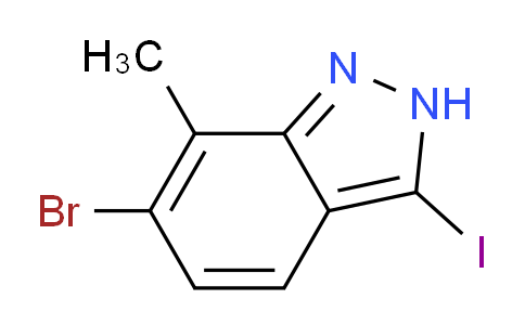 CAS No. 1965309-01-6, 6-bromo-3-iodo-7-methyl-2H-indazole