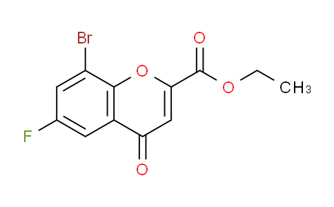 CAS No. 790710-81-5, ethyl 8-bromo-6-fluoro-4-oxo-4H-chromene-2-carboxylate