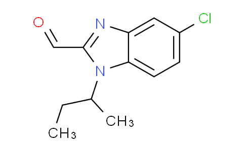 CAS No. 1253394-89-6, 1-(butan-2-yl)-5-chloro-1H-1,3-benzodiazole-2-carbaldehyde