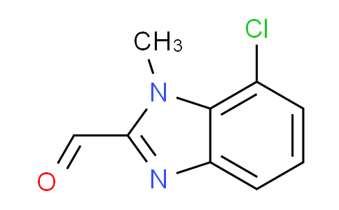 CAS No. 1344062-76-5, 7-chloro-1-methyl-1H-1,3-benzodiazole-2-carbaldehyde