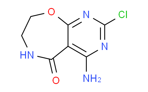 CAS No. 2092707-33-8, 4-amino-2-chloro-5H,6H,7H,8H-pyrimido[5,4-f][1,4]oxazepin-5-one