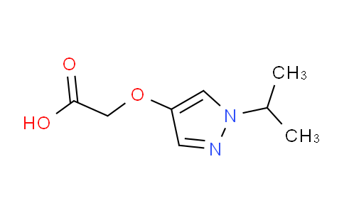 CAS No. 1595725-03-3, 2-{[1-(propan-2-yl)-1H-pyrazol-4-yl]oxy}acetic acid