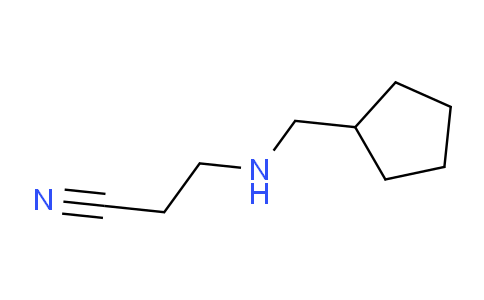CAS No. 1087717-80-3, 3-[(cyclopentylmethyl)amino]propanenitrile