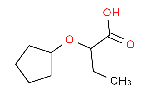 CAS No. 1157982-27-8, 2-(cyclopentyloxy)butanoic acid