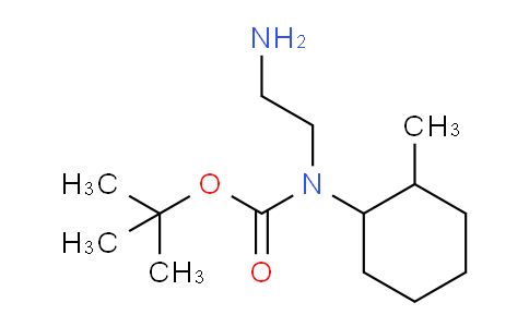 CAS No. 1308648-11-4, tert-butyl N-(2-aminoethyl)-N-(2-methylcyclohexyl)carbamate