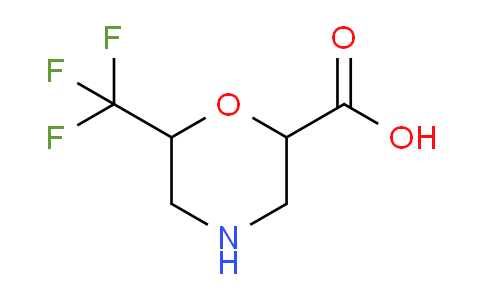 CAS No. 1375473-07-6, 6-(trifluoromethyl)morpholine-2-carboxylic acid