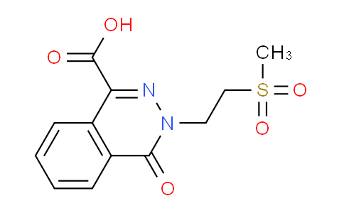 CAS No. 1179594-71-8, 3-(2-methanesulfonylethyl)-4-oxo-3,4-dihydrophthalazine-1-carboxylic acid