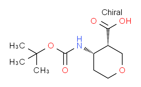 CAS No. 2306255-70-7, (3S,4S)-4-(tert-butoxycarbonylamino)tetrahydropyran-3-carboxylic acid