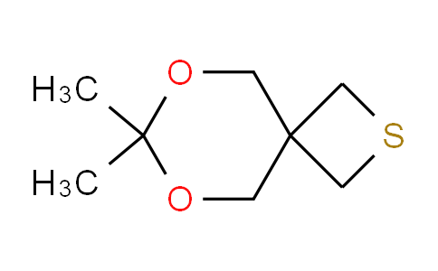 CAS No. 156720-48-8, 7,7-dimethyl-6,8-dioxa-2-thiaspiro[3.5]nonane