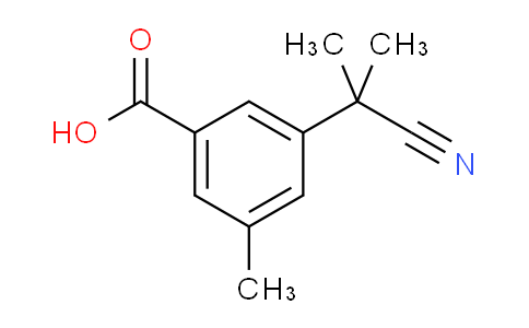 CAS No. 884001-14-3, 3-(2-cyanopropan-2-yl)-5-methylbenzoic acid