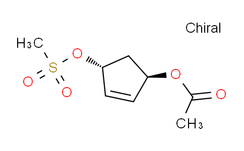 CAS No. 177566-46-0, Acetic acid (1R,4R)-4-methanesulfonyloxy-cyclopent-2-enyl ester