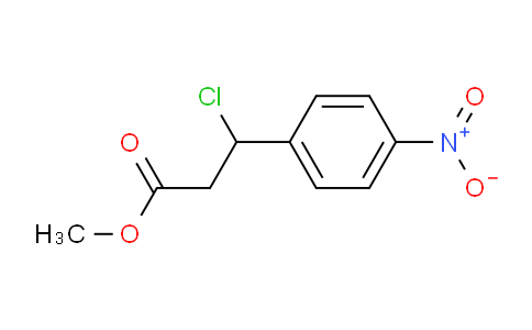 CAS No. 408504-91-6, methyl 3-chloro-3-(4-nitrophenyl)propanoate