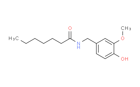 CAS No. 89575-10-0, N-[(4-hydroxy-3-methoxyphenyl)methyl]heptanamide