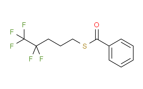 CAS No. 862700-61-6, thiobenzoic acid S-(4,4,5,5,5-pentafluoro-pentyl)ester