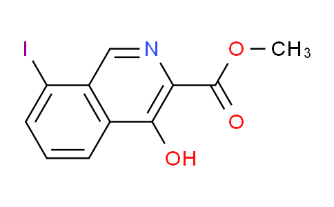 CAS No. 945740-66-9, methyl 4-hydroxy-8-iodoisoquinoline-3-carboxylate