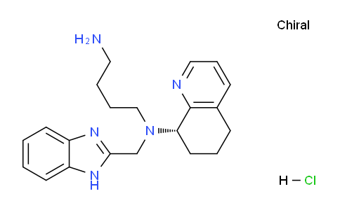 CAS No. 880549-30-4, N'-(1H-benzimidazol-2-ylmethyl)-N'-[(8S)-5,6,7,8-tetrahydroquinolin-8-yl]butane-1,4-diamine hydrochloride