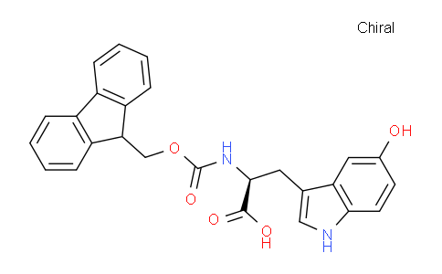 CAS No. 178119-94-3, (2S)-2-(9H-fluoren-9-ylmethoxycarbonylamino)-3-(5-hydroxy-1H-indol-3-yl)propanoic acid