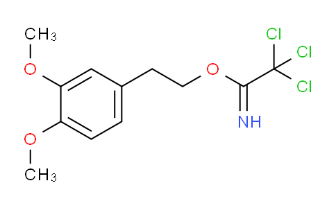 CAS No. 867152-08-7, 2-(3,4-dimethoxyphenyl)ethyl 2,2,2-trichloroethanimidate
