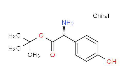 CAS No. 501692-32-6, tert-butyl (2R)-2-amino-2-(4-hydroxyphenyl)acetate