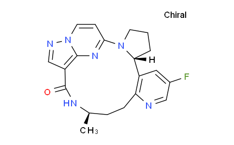 CAS No. 2097002-61-2, (6R,15R)-9-fluoro-15-methyl-2,11,16,20,21,24-hexazapentacyclo[16.5.2.02,6.07,12.021,25]pentacosa-1(24),7(12),8,10,18(25),19,22-heptaen-17-one