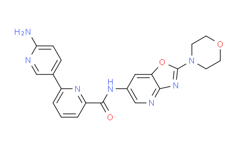 MC742176 | 1801343-74-7 | 6-(6-aminopyridin-3-yl)-N-(2-morpholin-4-yl-[1,3]oxazolo[4,5-b]pyridin-6-yl)pyridine-2-carboxamide