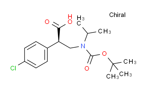 CAS No. 1522154-55-7, (2R)-3-[tert-butoxycarbonyl(isopropyl)amino]-2-(4-chlorophenyl)propanoic acid