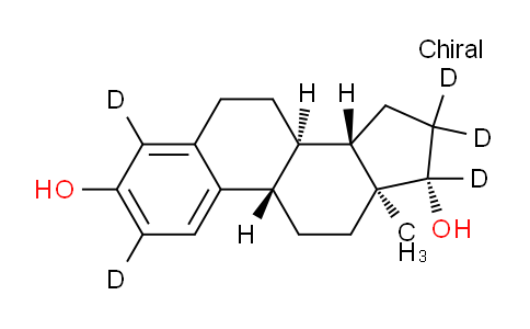 CAS No. 221093-45-4, (8R,9S,13S,14S,17S)-2,4,16,16,17-pentadeuterio-13-methyl-6,7,8,9,11,12,14,15-octahydrocyclopenta[a]phenanthrene-3,17-diol