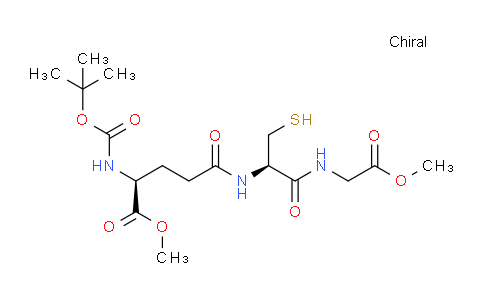 CAS No. 120033-58-1, methyl (2S)-5-[[(2R)-1-[(2-methoxy-2-oxoethyl)amino]-1-oxo-3-sulfanylpropan-2-yl]amino]-2-[(2-methylpropan-2-yl)oxycarbonylamino]-5-oxopentanoate