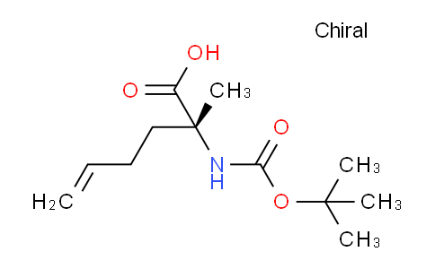 CAS No. 1932061-85-2, (R)-2-(Boc-amino)-2-methylhex-5-enoic acid