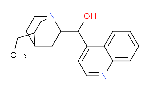CAS No. 485-64-3, (5-ethyl-1-azabicyclo[2.2.2]octan-2-yl)-quinolin-4-ylmethanol
