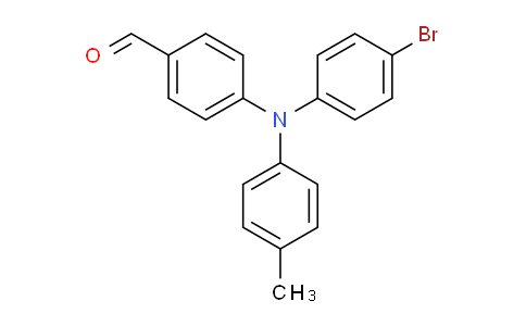 CAS No. 733744-98-4, 4-(N-(4-bromophenyl)-4-methylanilino)benzaldehyde