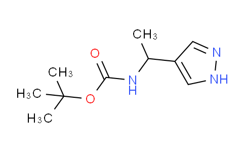 CAS No. 1694621-06-1, tert-butyl N-[1-(1H-pyrazol-4-yl)ethyl]carbamate