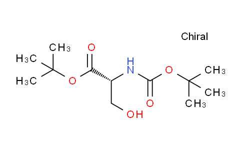 CAS No. 71630-31-4, tert-butyl (2R)-3-hydroxy-2-[(2-methylpropan-2-yl)oxycarbonylamino]propanoate