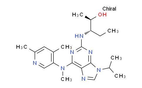 CAS No. 1070790-89-4, (2R,3S)-3-[[6-[(4,6-dimethylpyridin-3-yl)methylamino]-9-propan-2-ylpurin-2-yl]amino]pentan-2-ol