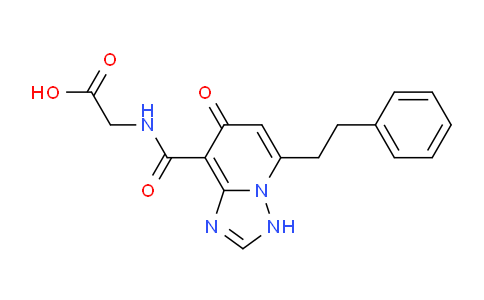 CAS No. 1262132-81-9, 2-[[7-oxo-5-(2-phenylethyl)-3H-[1,2,4]triazolo[1,5-a]pyridine-8-carbonyl]amino]acetic acid