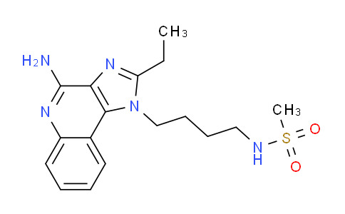 CAS No. 532959-63-0, N-[4-(4-amino-2-ethylimidazo[4,5-c]quinolin-1-yl)butyl]methanesulfonamide