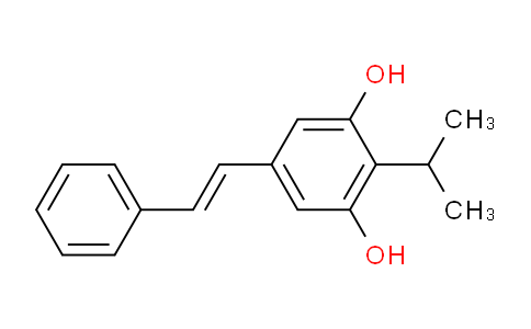 CAS No. 79338-84-4, 5-[(E)-2-phenylethenyl]-2-propan-2-ylbenzene-1,3-diol