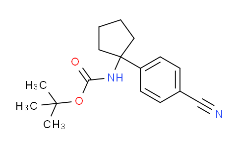 CAS No. 1032527-84-6, Carbamic acid, N-[1-(4-cyanophenyl)cyclopentyl]-, 1,1-dimethylethyl ester