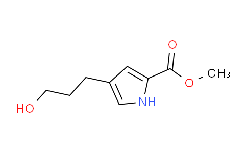 CAS No. 123476-49-3, 1H-Pyrrole-2-carboxylic acid, 4-(3-hydroxypropyl)-, methyl ester