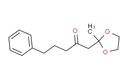 CAS No. 155125-37-4, 1-(2-methyl-1,3-dioxolan-2-yl)-5-phenylpentan-2-one
